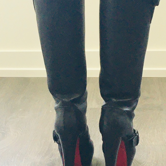 Christian Louboutin black platform boots size 35.5 - Picture 12 of 16